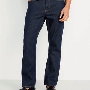 Old Navy Men's Dark Blue Straight Jeans